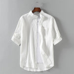 Men's Cotton Short-Sleeved Shirt | Stylish Breathable Summer Essential