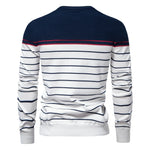 Men's Cotton Striped Pullover Sweater | Stylish Autumn Essential Fit
