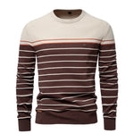 Men's Cotton Striped Pullover Sweater | Stylish Autumn Essential Fit
