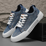 Men's Denim Low-Top Sneakers | Stylish All-Day Comfort Fit