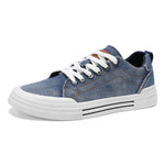 Men's Denim Low-Top Sneakers | Stylish All-Day Comfort Fit