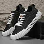 Men's Denim Low-Top Sneakers | Stylish All-Day Comfort Fit