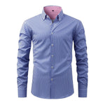 Men's Elastane Blend Long Sleeve Shirt | Stylish Digital Print Versatile Design