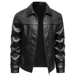 Men's Faux Leather Biker Jacket | Oversized Casual Streetwear Fit