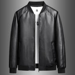 Men's Faux PU Leather Motorcycle Jacket | Vintage Biker Heritage Design