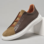 Men's Full-Grain Leather and Suede Sneakers | Refined All-Day Comfort Fit