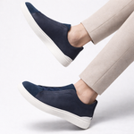 Men's Full-Grain Leather and Suede Sneakers | Refined All-Day Comfort Fit