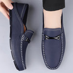 Men's Genuine Cow Leather Loafers | Refined All-Day Comfort Fit