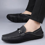 Men's Genuine Cow Leather Loafers | Refined All-Day Comfort Fit