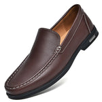 Men's Genuine Cow Leather Loafers | Structured All-Day Comfort Fit