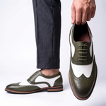 Men's Genuine Cowhide Brogue Shoes | Timeless Classic with Modern Edge