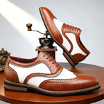 Men's Genuine Cowhide Brogue Shoes | Timeless Classic with Modern Edge