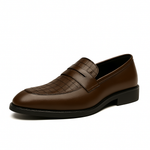 Men's Genuine Cowhide Leather Loafers | Refined Elegant Comfort