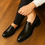 Men's Genuine Cowhide Leather Loafers | Refined Elegant Comfort