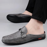 Men's Genuine Leather Loafers | Stylish Hollow Out Summer Driving Shoes