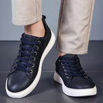 Men's Genuine Leather Low-Top Sneakers | Refined Everyday Comfort