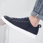 Men's Genuine Leather Low-Top Sneakers | Refined Everyday Comfort