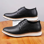 Men's Genuine Leather Orthopedic Sneakers | All-Day Comfort and Support