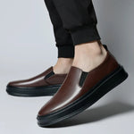 Men's Genuine Leather Slip-On Loafers | Refined All-Day Comfort Design