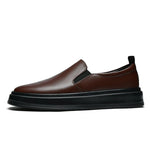 Men's Genuine Leather Slip-On Loafers | Refined All-Day Comfort Design