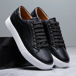 Men's Genuine Leather Sneakers | Refined All-Day Comfort Fit