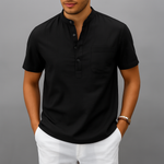 Men's Gossamer Linen Henley Shirt | Lightweight Summer Essential Comfort