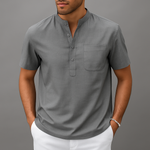 Men's Gossamer Linen Henley Shirt | Lightweight Summer Essential Comfort