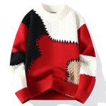 Men's Heavy Textured Knit Sweater | Structured Winter Layering Essential