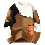 Men's Heavy Textured Knit Sweater | Structured Winter Layering Essential