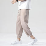 Men's Ice Silk Ankle-Length Pants | Lightweight Breathable Comfort Fit
