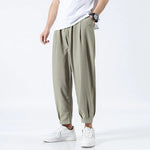 Men's Ice Silk Ankle-Length Pants | Lightweight Breathable Comfort Fit