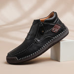 Men's Italian Leather Ankle Shoes | Premium Comfort Fit