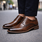 Men's Italian Leather Dress Sneakers | Refined Comfort Style
