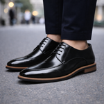 Men's Italian Leather Dress Sneakers | Refined Comfort Style