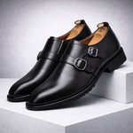 Men's Italian Leather Monk Strap Dress Shoes | Premium Comfort Fit