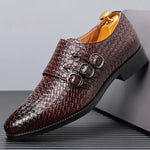 Men's Knit Leather Oxfords | Refined Comfort and Class