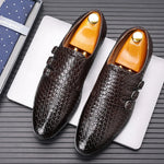 Men's Knit Leather Oxfords | Refined Comfort and Class