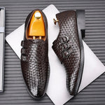 Men's Knit Leather Oxfords | Refined Comfort and Class
