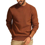 Men's Knitted O Neck Sweater | Casual Lightweight Urban Essential