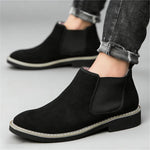 Men's Leather Chelsea Ankle Boots | Sleek Winter Formal Design