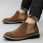 Men's Leather Chelsea Ankle Boots | Sleek Winter Formal Design