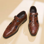 Men's Leather Gladiator Sandals | Stylish All-Day Comfort Fit