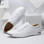 Men's Leather Low-Top Sneakers | Sleek Versatile Comfort Design