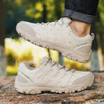 Men's Leather Mountain Sneakers | Durable All-Day Comfort Trail Fit