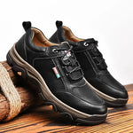 Men's Leather Trail Sneakers | Durable Retro Comfort Fit
