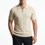 Men's Lightweight Knit Polo Shirt | Classic England-Inspired Summer Style