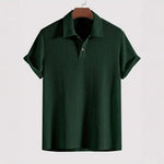 Men's Lightweight Waffle-Knit Polo Shirt | Classic Everyday Comfort Fit