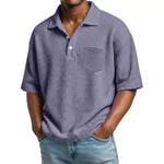 Men's Lightweight Waffle Shirt | Breathable Slim Fit Essential