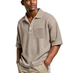 Men's Lightweight Waffle Shirt | Breathable Slim Fit Essential