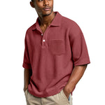 Men's Lightweight Waffle Shirt | Breathable Slim Fit Essential
